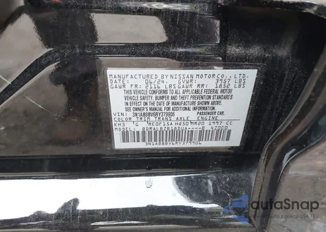 2024 Nissan Sentra S Xtronic Cvt из США, поврежденный, VIN 3N1AB8BV6RY379906